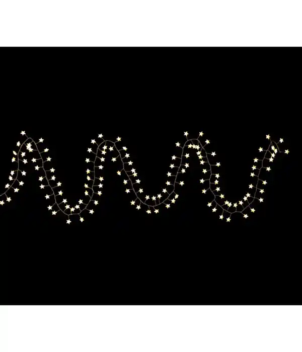 Bild 2 von Dehner LED-Lichterkette Stern, 180 LEDs, warmweiß, ca. L300 cm