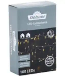 Dehner LED-Lichterkette, 100 LEDs, warmweiß, ca. L250 cm