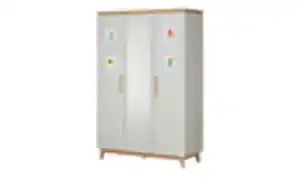 Mia & Mo Kleiderschrank  Tilda ¦ grau ¦ Maße (cm): B: 135 H: 200 T: 55 Baby > Babymöbel > Babykleiderschränke - Möbel Kraft