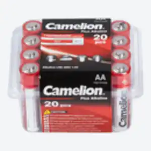 Camelion Plus Alkaline AA-Batteriebox, 20er-Pack, Red