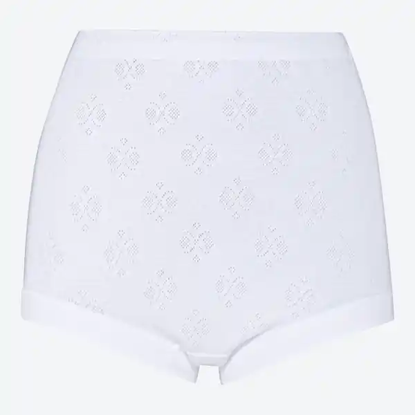 Bild 1 von Damen-Taillenslip mit Jacquard-Muster, White