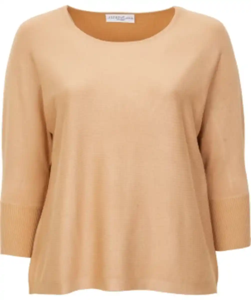 Bild 1 von Pullover in Hellbraun, Janina curved, 3/4-Arm, hellbraun