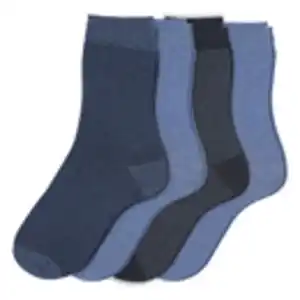 4 Paar Herren Socken im Muster-Mix MARINE