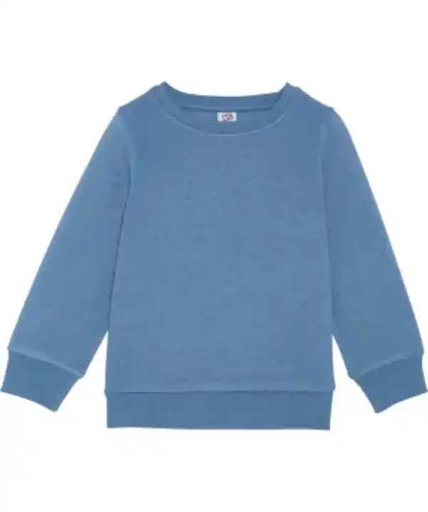 Bild 1 von Sweatshirt mit Rippbündchen, Rundhalsausschnitt, indigo blau