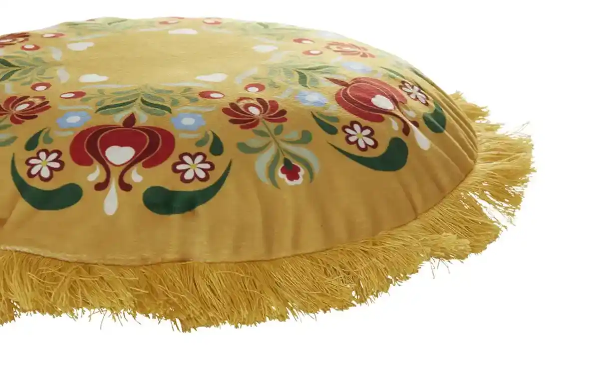 Bild 3 von Kissen  Folklore ¦ gelb ¦ Maße (cm): B: 40  Ø: [40.0] Heimtextilien > Kissen > Dekokissen - Möbel Kraft