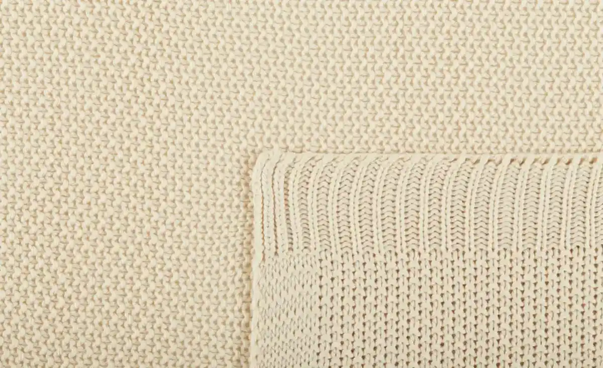 Bild 2 von como Strickplaid  Lynn ¦ beige ¦ Maße (cm): B: 130 Heimtextilien > Kuscheldecken - Möbel Kraft