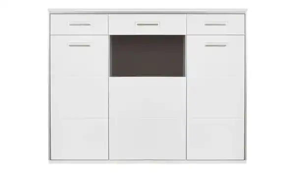 Bild 3 von Primo Highboard   Setto ¦ weiß ¦ Maße (cm): B: 154 H: 121 T: 45 Kommoden & Sideboards > Highboards - Möbel Kraft