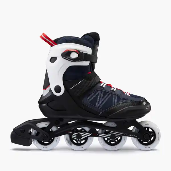 Bild 1 von Inlineskates Inliner Damen/Herren - FIT500 blau/rot Blau