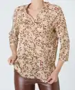 Bild 1 von Bluse mit Blattmuster, Janina, 3/4-Arm, braun bedruckt