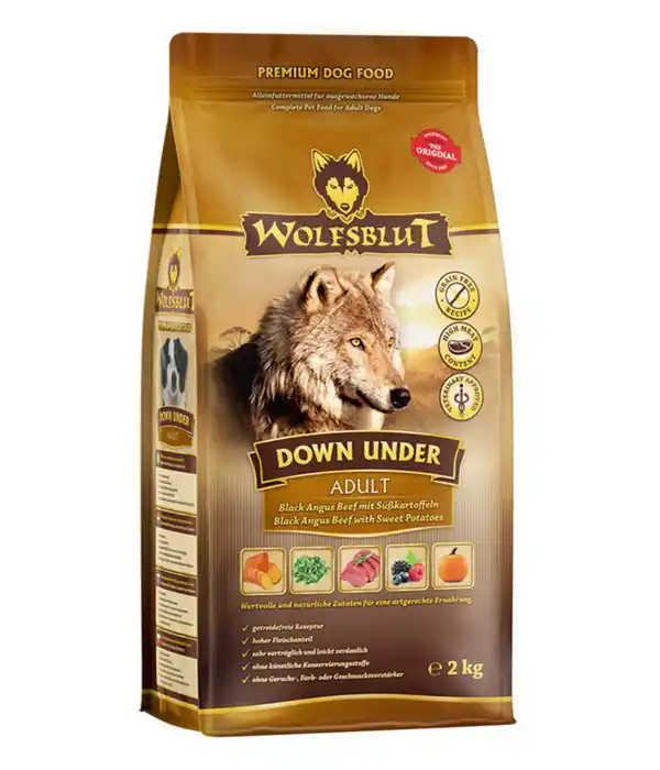 Bild 1 von WOLFSBLUT Trockenfutter für Hunde Down Under, Adult, Black Angus & Beef