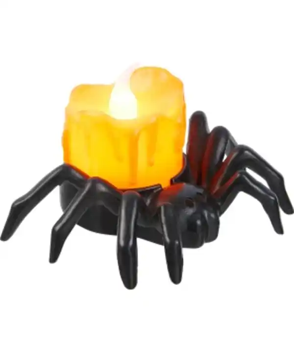 Bild 1 von LED-Spinne Halloween, ca. 8,5 x 6,3 x 5 cm, schwarz