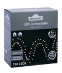 Dehner LED-Lichterkette Stern, 180 LEDs, warmweiß, ca. L300 cm