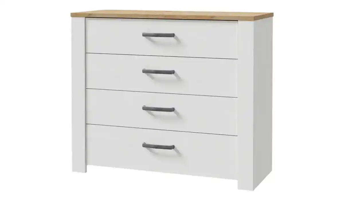 Bild 1 von Schubkastenkommode ¦ weiß ¦ Maße (cm): B: 102 H: 87 T: 42 Kommoden & Sideboards > Kommoden - Möbel Kraft