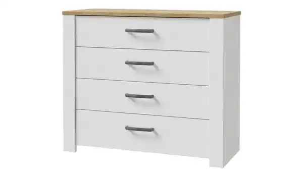 Bild 1 von Schubkastenkommode ¦ weiß ¦ Maße (cm): B: 102 H: 87 T: 42 Kommoden & Sideboards > Kommoden - Möbel Kraft