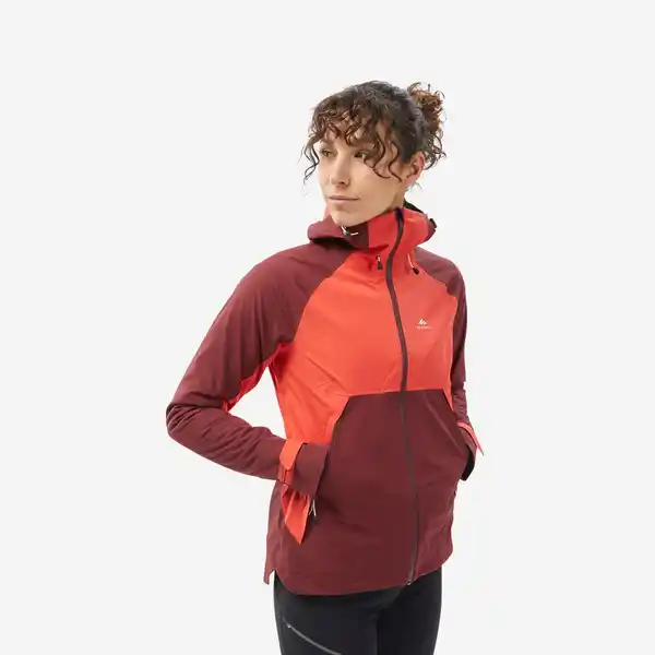 Bild 1 von Wanderjacke Damen wasserdicht Bergwandern - MH500 rot Braun|rot