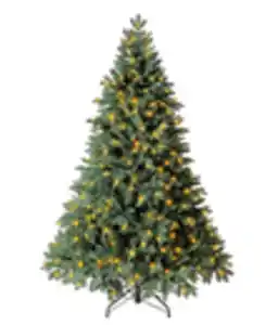 Dehner künstlicher LED-Weihnachtsbaum Alva, ca. H180 cm