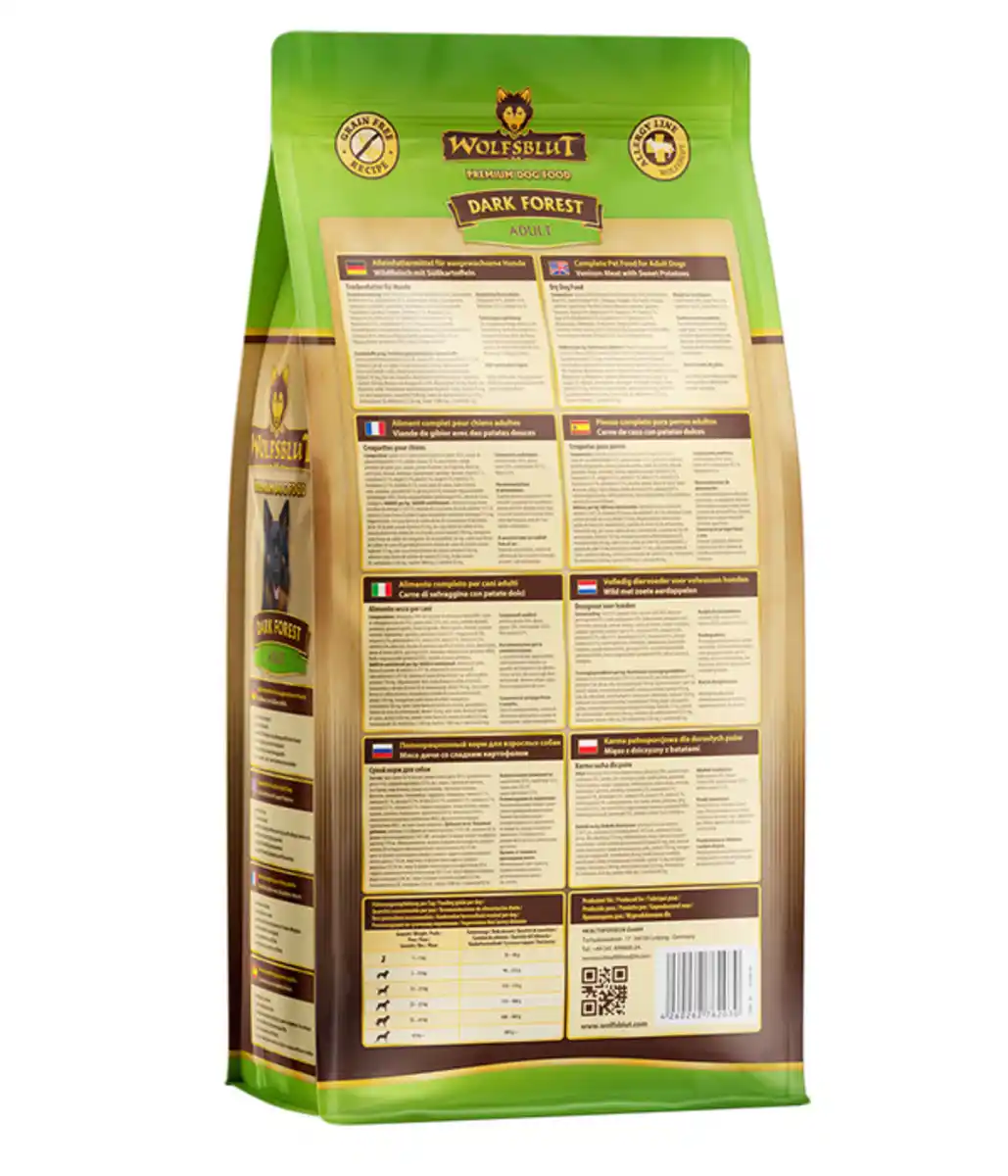 Bild 2 von WOLFSBLUT Trockenfutter für Hunde Dark Forest, Wild & Süßkartoffeln