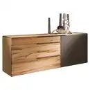 Bild 1 von Voglauer Sideboard, Anthrazit, Eiche, Metall, Altholz, Eiche, mehrschichtige Massivholzplatte (Tischlerplatte), 1 Fächer, 3 Schubladen, 224x82x51.6 cm, Goldenes M, Made in Austria, Typenauswahl, Bei