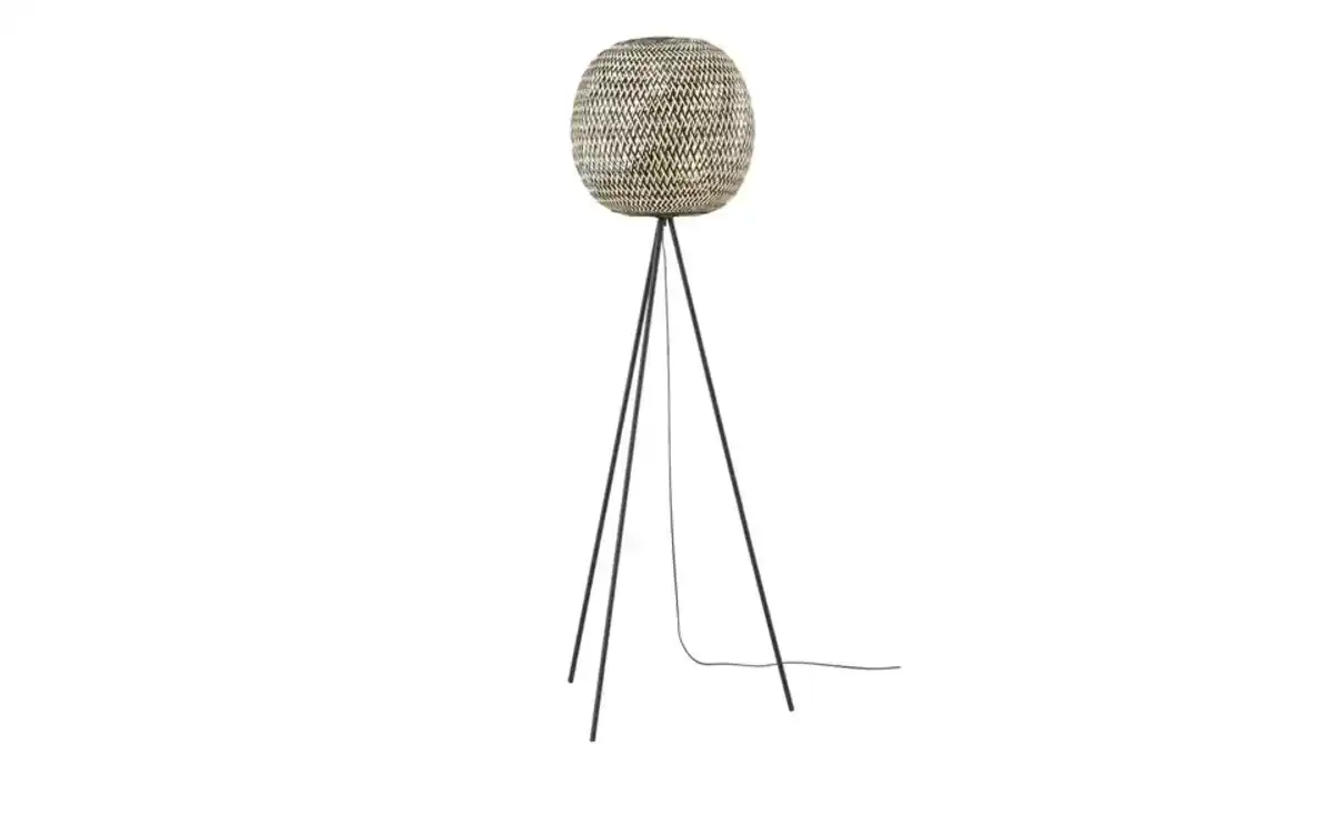 Bild 1 von KHG Stehleuchte, 1-flammig, Bambus geflochten ¦ holzfarben ¦ Maße (cm): H: 170  Ø: [48.0] Sale > Lampen-Sale - Möbel Kraft