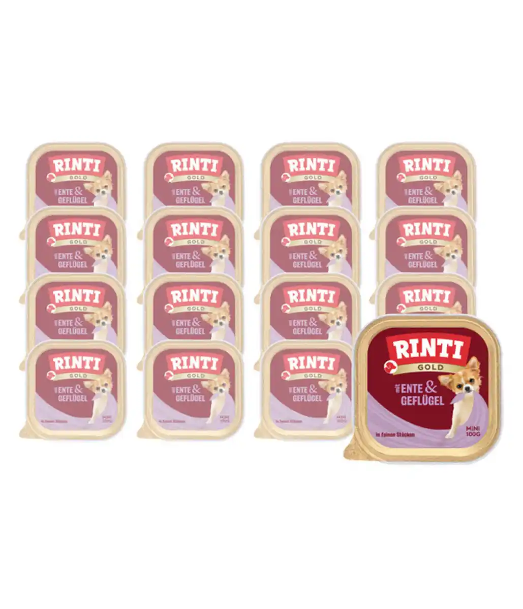 Bild 1 von Rinti Gold Mini Nassfutter für Hunde, 16 x 100 g