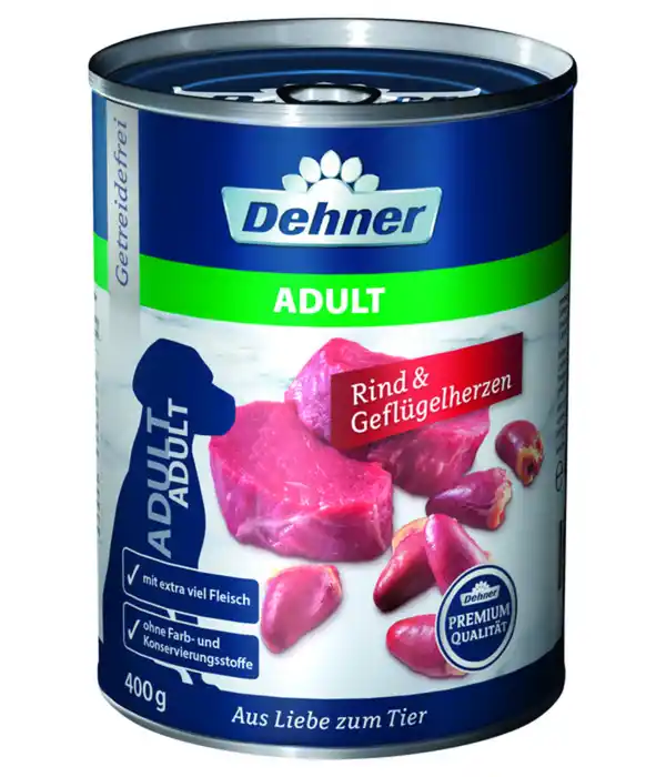 Bild 1 von Dehner Premium Nassfutter für Hunde Adult, 400 g/800 g