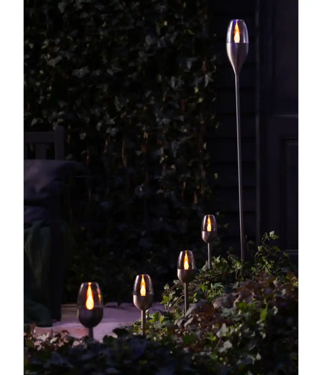 Bild 3 von Dehner Solar-Edelstahlleuchte, ca. Ø8,5/H128 cm