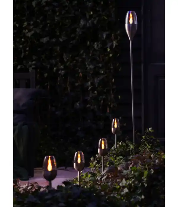 Bild 3 von Dehner Solar-Edelstahlleuchte, ca. Ø8,5/H128 cm