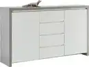 Bild 1 von Sideboard in Weiß Hochglanz/Betonoptik, Weiß