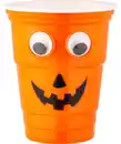 Bild 1 von Halloween Trinkbecher, verschiedene Designs, neon orange