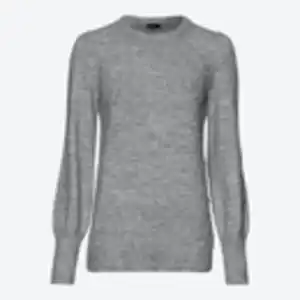 Damen-Pullover mit Puffärmeln, Gray