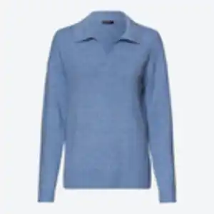 Damen-Pullover mit Kragen, Blue