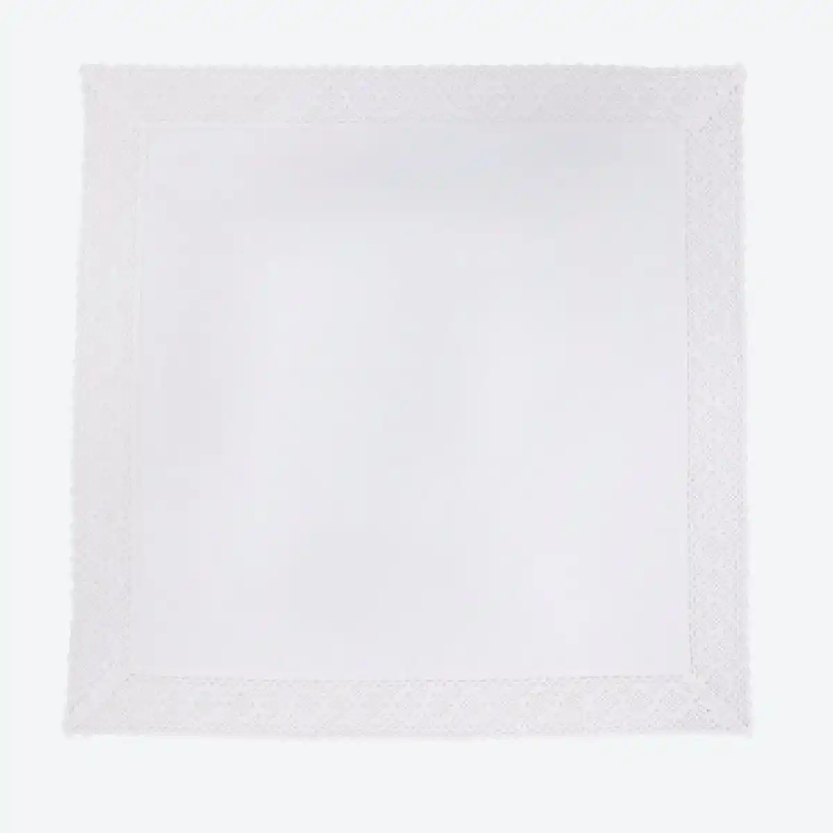 Bild 1 von Mitteldecke mit gehäkelter Spitze, ca. 80x80cm, White
