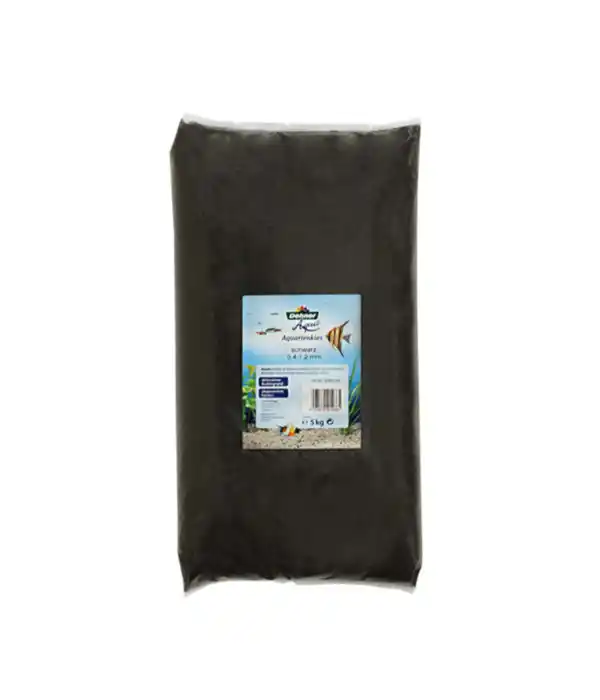 Bild 1 von Dehner Aqua Aquariensand, schwarz, 0,4-1,2 mm, 5 kg