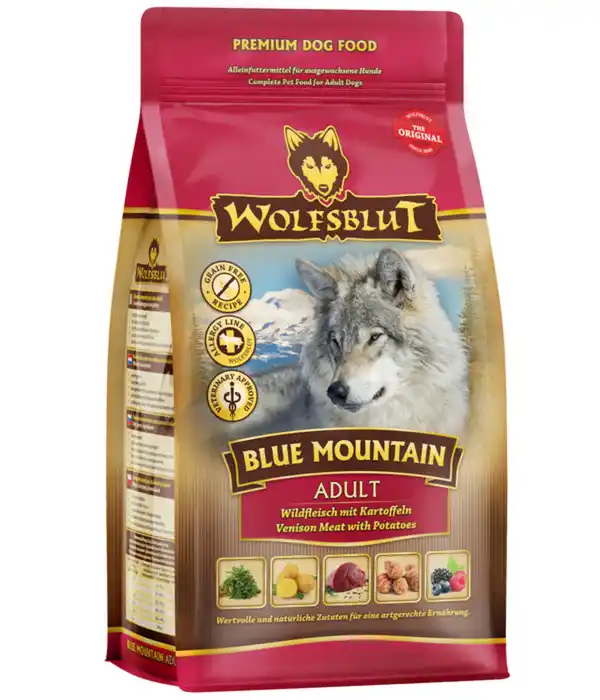 Bild 1 von WOLFSBLUT Trockenfutter für Hunde Blue Mountain, Adult, Wild & Kartoffeln