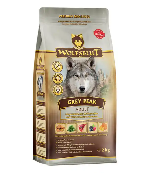 Bild 1 von WOLFSBLUT Trockenfutter für Hunde Grey Peak, Adult, Ziege & Süßkartoffeln