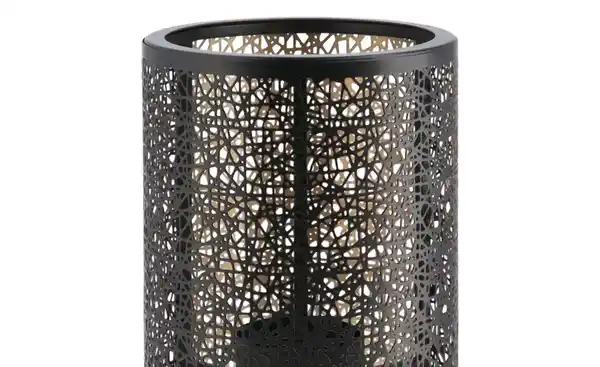 Bild 2 von Windlicht auf Metallständer ¦ schwarz ¦ Eisen ¦ Maße (cm): H: 30  Ø: [15.5] Dekoration > Laternen & Windlichter - Möbel Kraft