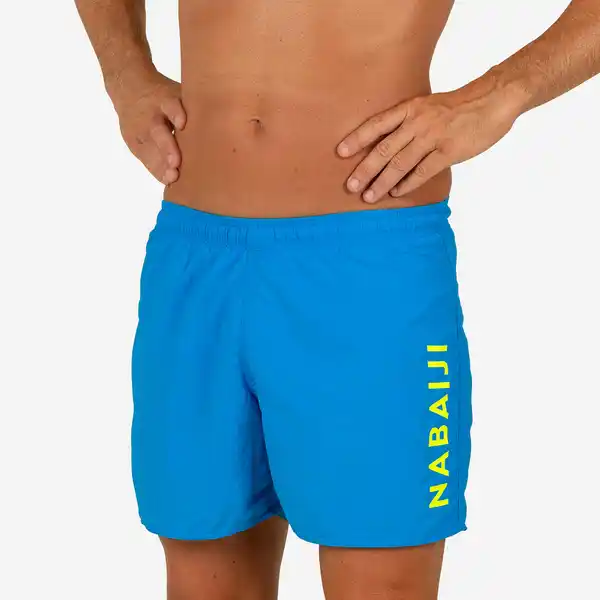 Bild 1 von Badehose Schwimmshorts Herren - 100 Basic blau Blau