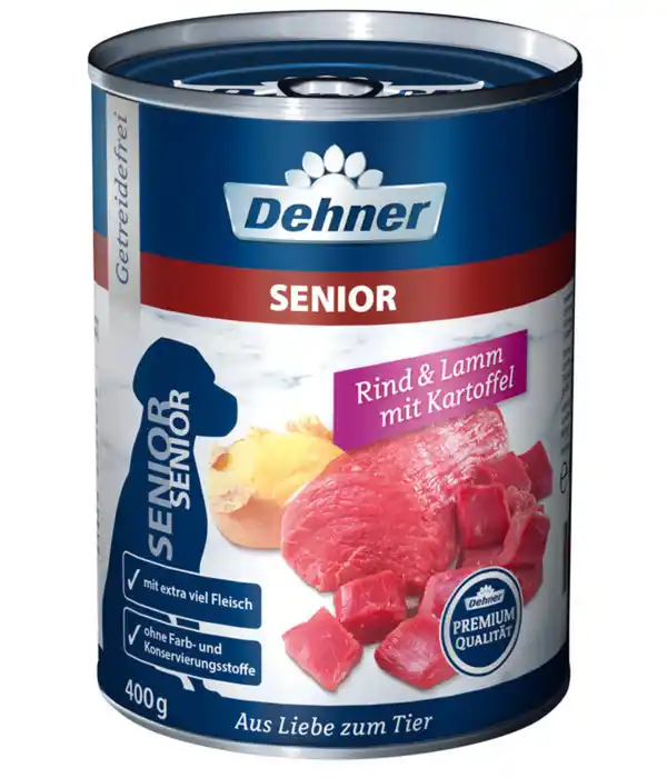 Bild 1 von Dehner Premium Nassfutter für Hunde Senior, 400 g/800 g