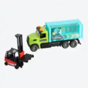 Dickie Heavy Road Trucks, ca. 22cm, Blue