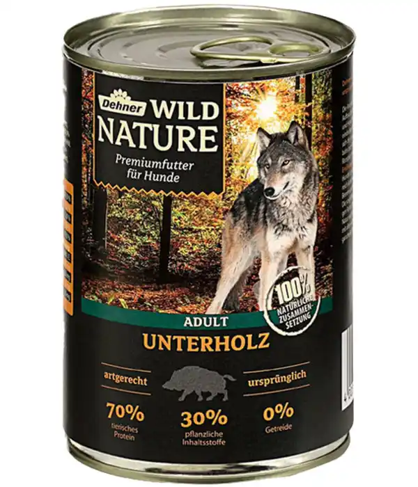 Bild 1 von Dehner Wild Nature Nassfutter für Hunde Unterholz Adult, 400 g/800 g