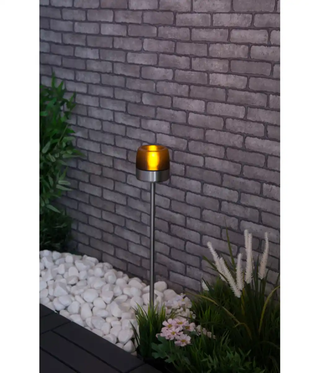 Bild 4 von Dehner Solar-Edelstahlleuchte Vigo, ca. Ø8,9/H128 cm