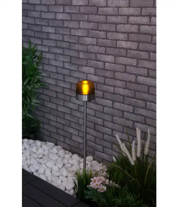 Bild 4 von Dehner Solar-Edelstahlleuchte Vigo, ca. Ø8,9/H128 cm