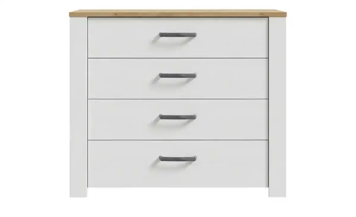 Bild 3 von Schubkastenkommode ¦ weiß ¦ Maße (cm): B: 102 H: 87 T: 42 Kommoden & Sideboards > Kommoden - Möbel Kraft