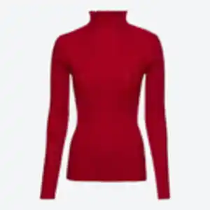 Damen-Pullover mit Ajourmuster, Red