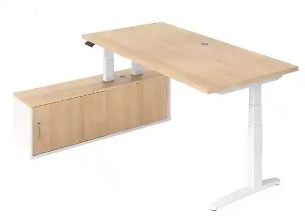 Bild 1 von Cantus E-Schreibtisch-Kombination FLIXX, Holznachbildung