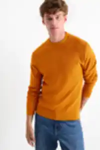 C&A Pullover-strukturiert, Orange, Größe: S