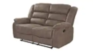 Einzelsofa 2-Sitzer braun 167 cm Liegefunktion - CLEVELAND