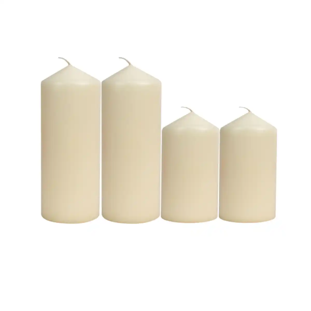 Bild 1 von Laternen-/Kaminkerze, 4er Set, champagner