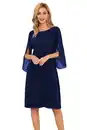 Bild 1 von GRACE KARIN Damen Elegant Kleid 3/4 Ärmel Chiffon Kleid Loose Fit Cocktailkleid Casual Kleid Festlich Hochzeitkleid