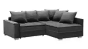 Ecksofa grau 230 cm Bettkasten und Schlaffunktion - EXPRESS